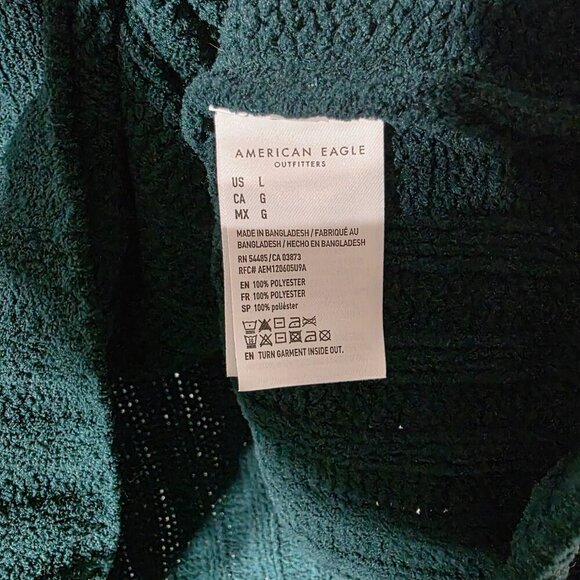 American Eagle Women's Ribbed Crop Sweater size Large - Picture 4 of 6